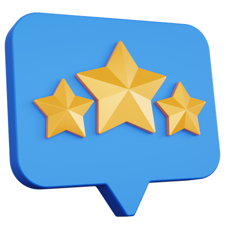 Rating Message 3D Icon