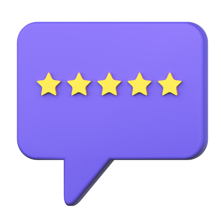 Rating Message  3D Icon