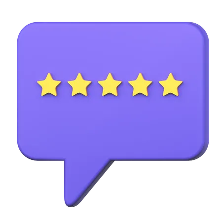 Rating Message  3D Icon
