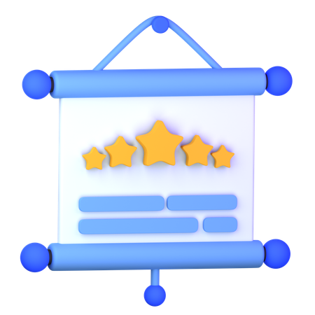 Rating Presentation  3D Icon