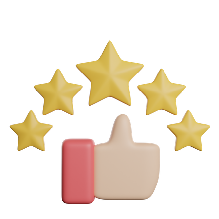 Rating Star  3D Icon