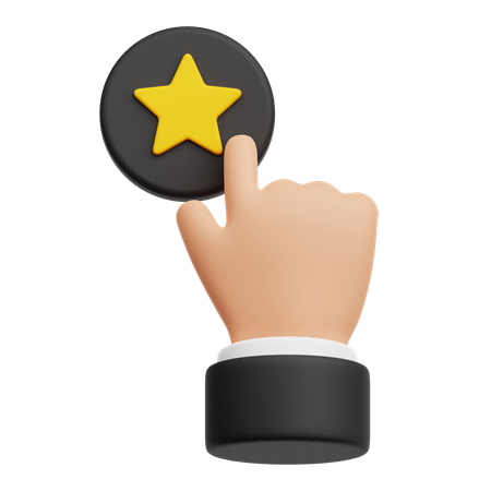 Rating Star  3D Icon