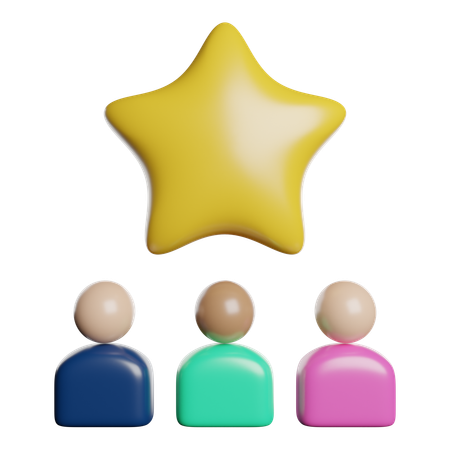 Rating Star  3D Icon