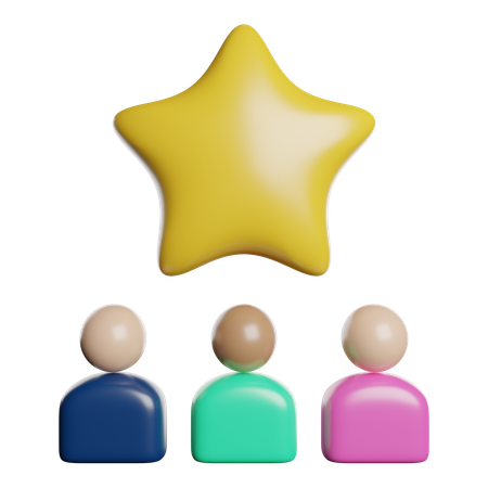 Rating Star  3D Icon