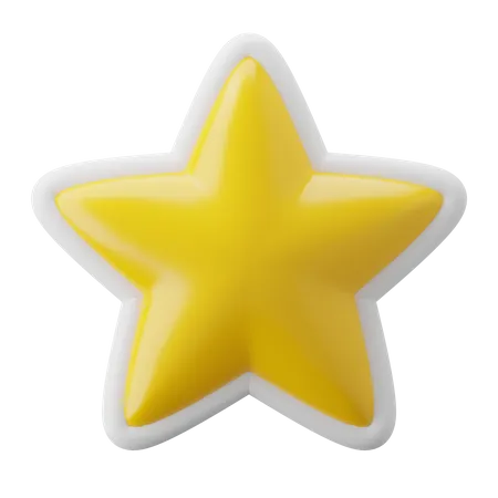 Single Rating Star 3D Icon