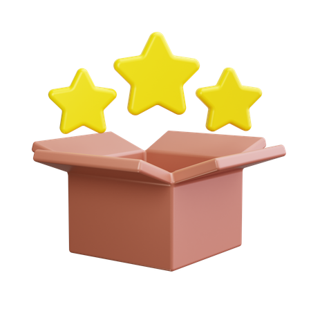 Rating stars  3D Icon