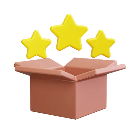 Rating stars  3D Icon