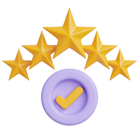 Rating Stars  3D Icon