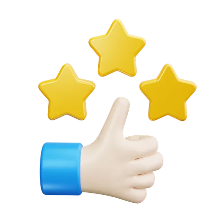 Rating Stars  3D Icon