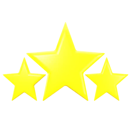 Rating Stars  3D Illustration