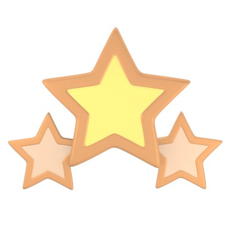 Rating Stars  3D Illustration