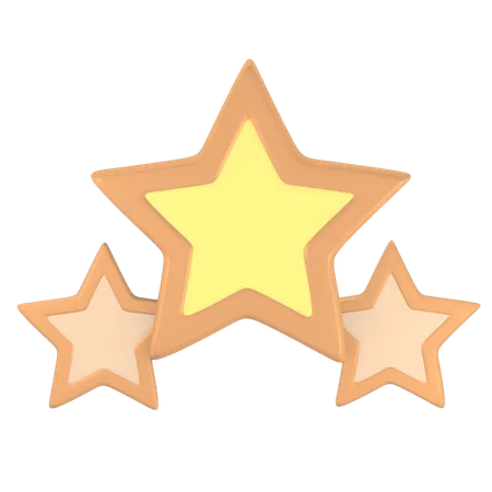 Rating Stars  3D Illustration