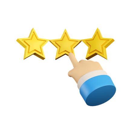 Rating Stars 3D Icon