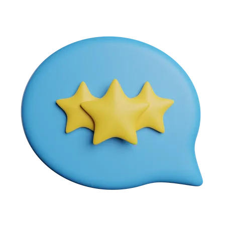 Ratings Star Feedback 3D Icon