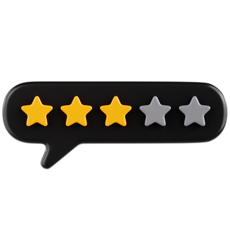 Ratings Chat 3  3D Icon