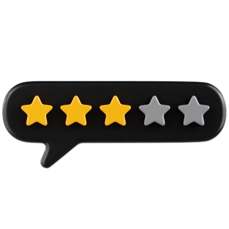 Ratings Chat 3  3D Icon