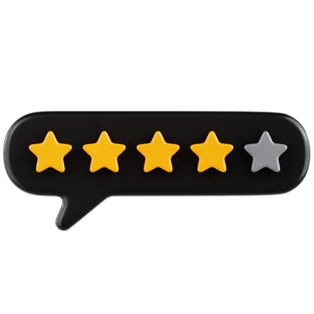 Ratings Chat 4  3D Icon