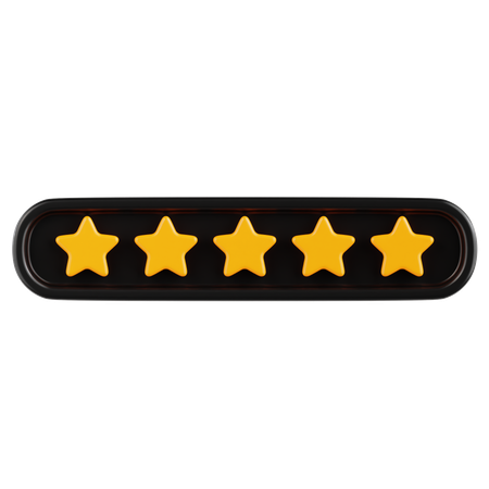 Ratings Feedback 5  3D Icon