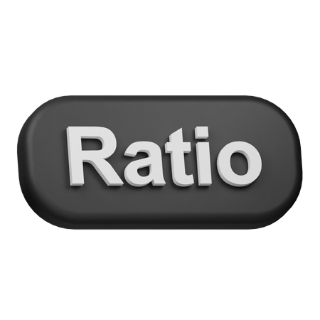 Ratio  3D Icon