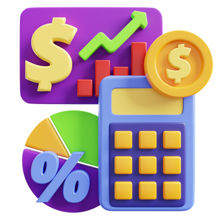 Ratio financier  3D Icon