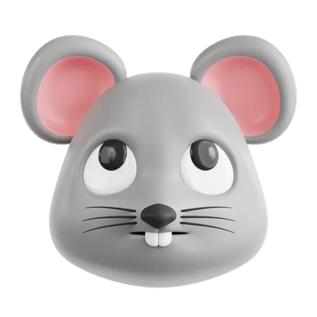 Ratón pensante  3D Icon