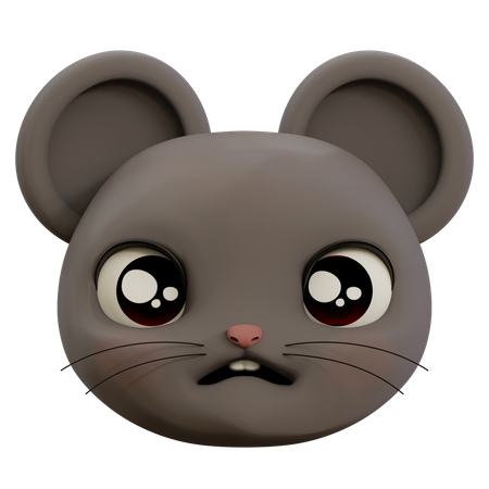 Emoji de ratón triste  3D Icon