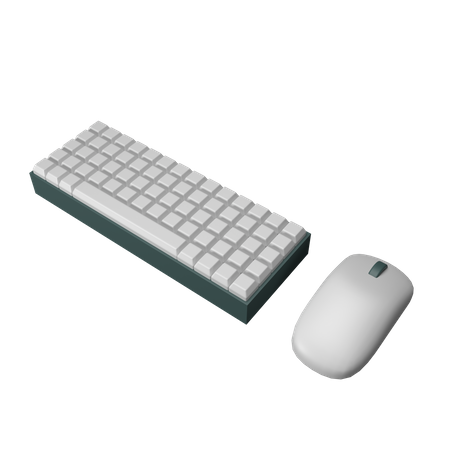 Ratón y teclado  3D Icon