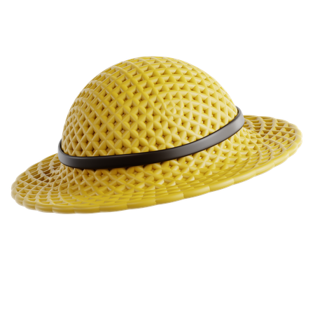 Rattan Hat  3D Icon