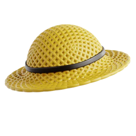 Rattan Hat  3D Icon