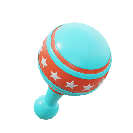 Rattle  3D Icon