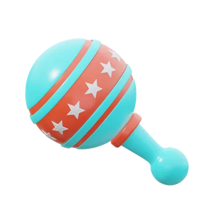 Rattle  3D Icon