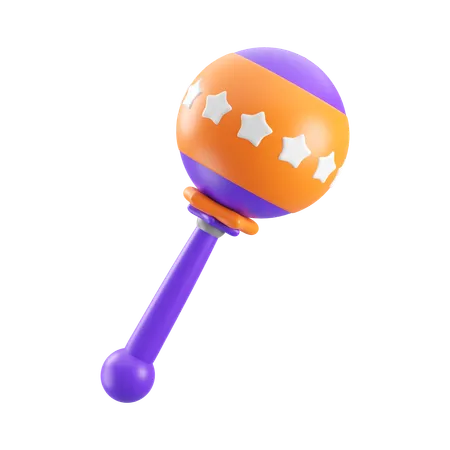 Rattle  3D Icon