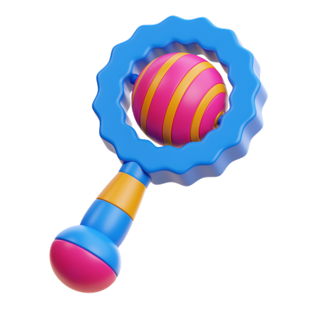 Rattle  3D Icon