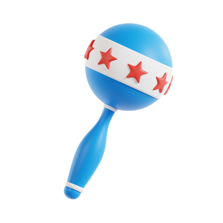 Rattle  3D Icon