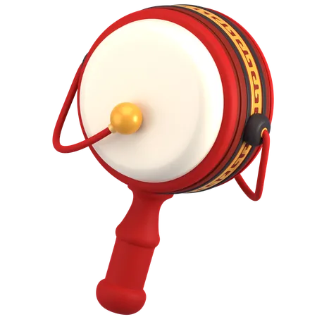 Rattle Drum  3D Icon