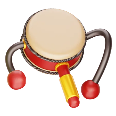 Rattle Drum  3D Icon