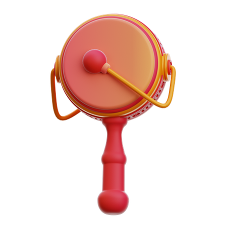 Rattle Drum  3D Icon