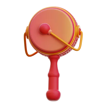 Rattle Drum  3D Icon