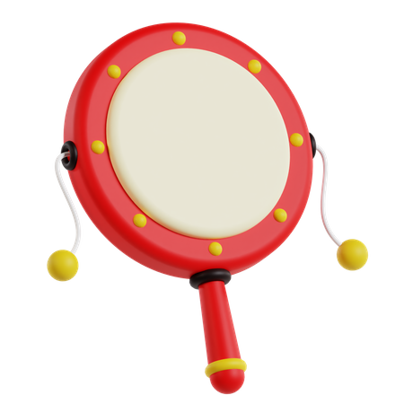 Rattle Drum  3D Icon