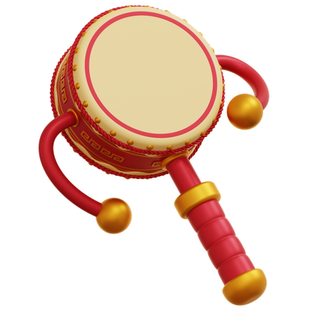 Rattle Drum  3D Icon