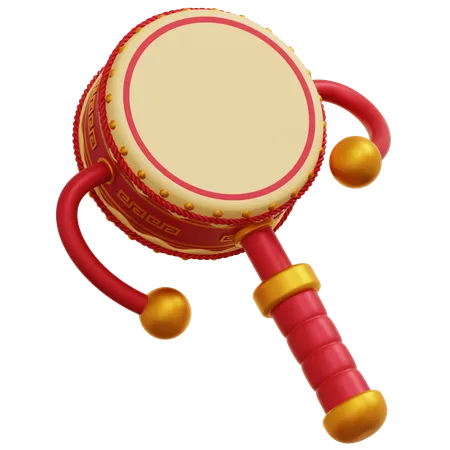 Rattle Drum  3D Icon