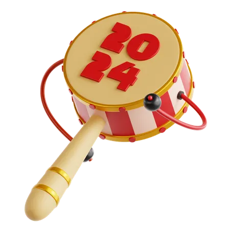 Rattle Drum  3D Icon