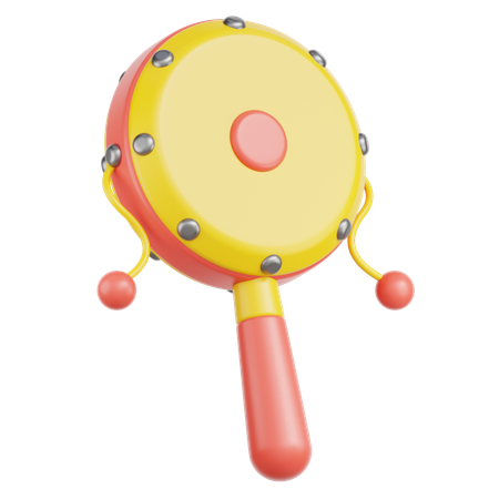 Rattle Drum  3D Icon