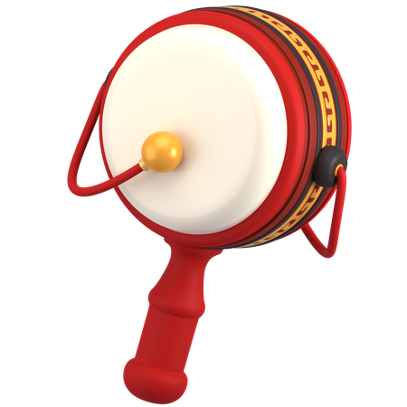 Rattle Drum  3D Icon