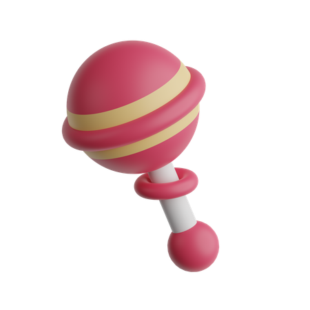 Rattle Toy  3D Icon