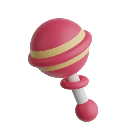 Rattle Toy  3D Icon