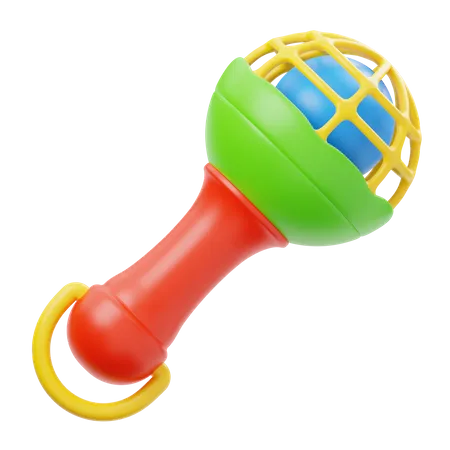 Rattle Toy  3D Icon