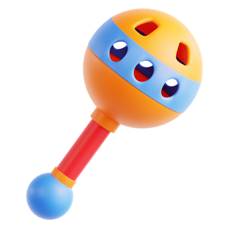 Rattle Toy  3D Icon