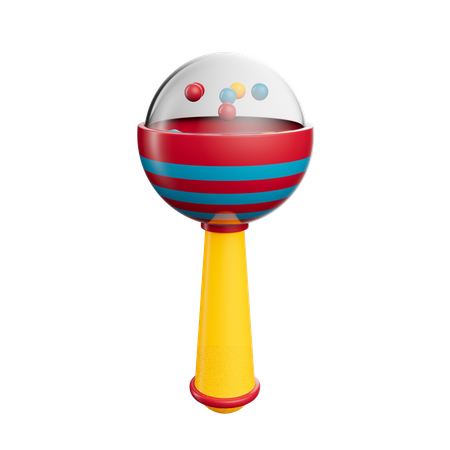 Rattle Toy  3D Icon