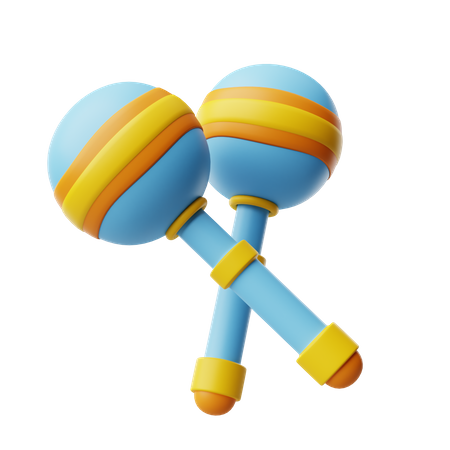 Rattle toy  3D Icon